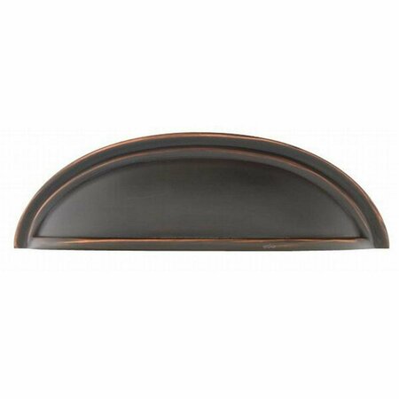 PATIOPLUS 4 in. Center to Center Cup Cabinet Pull, Oil Rubbed Bronze PA1632769